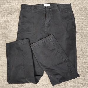 Men's Calvin Klein Black Chinos Flat Front Pants - Size 34W x 32L - EUC